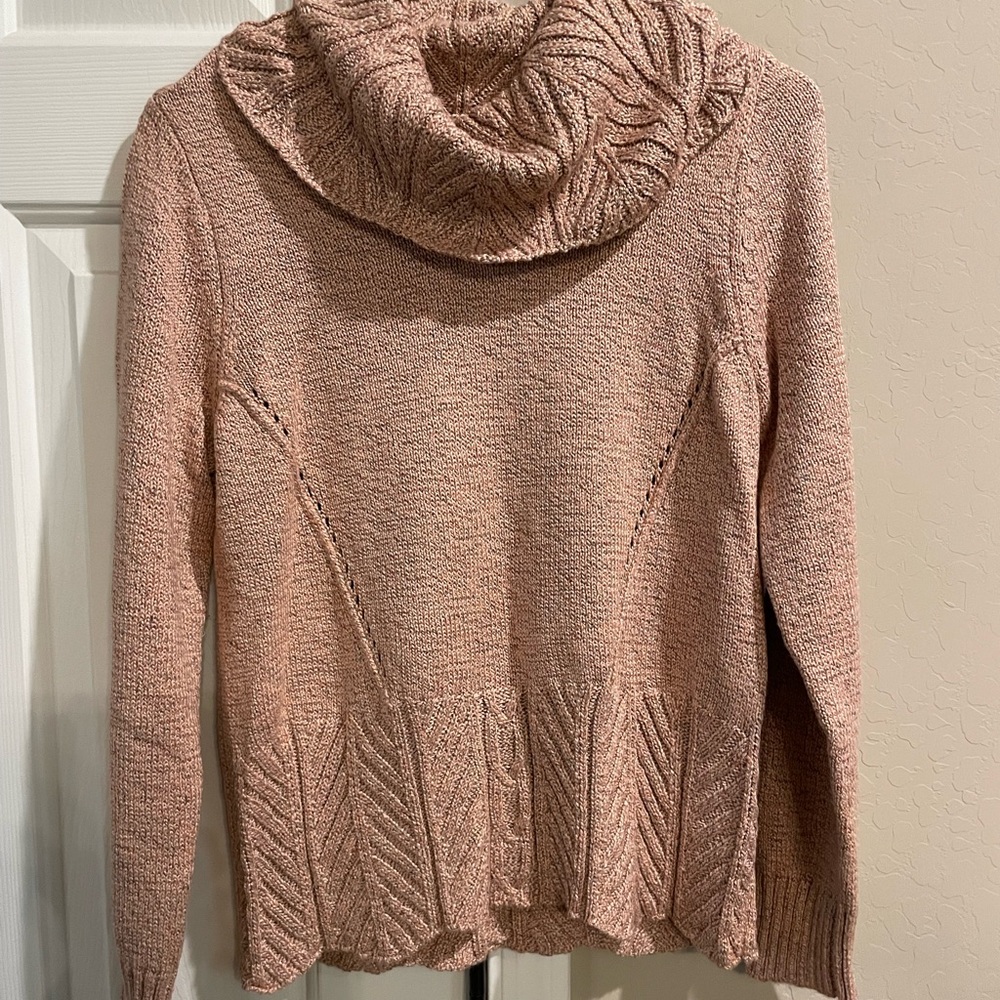 Cowl neck sweater blouse